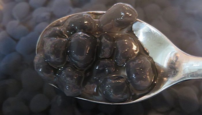 タピオカ いいえ粒こんにゃく 黒 です 横浜丸魚株式会社 タピオカ いいえ粒こんにゃく 黒 です 横浜丸魚株式会社